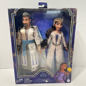 DISNEY Wish king magnifico & queen amaya 2 doll pack barbie ken dolls
